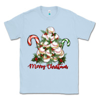 Dusty Blue merry christmas baseball Classic Tee - RanaPortraitStore
