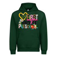 Forest Green my first day of preschool Urban Hoodie - NancyCooperArtShop