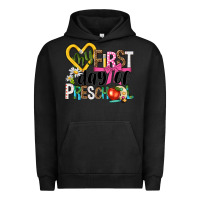 Pigment Black my first day of preschool Urban Hoodie - NancyCooperArtShop