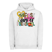 Pigment Lunar Rock my first day of preschool Urban Hoodie - NancyCooperArtShop