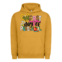 Pigment Peanut Butter my first day of preschool Urban Hoodie - NancyCooperArtShop