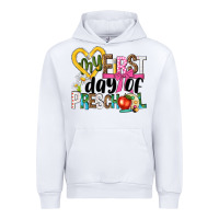 White my first day of preschool Urban Hoodie - NancyCooperArtShop