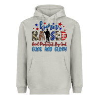 Moon Dust born raised and protected by god guns and glory Heavyweight Hoodie - JahusDesignShop