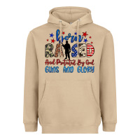 Mushroom born raised and protected by god guns and glory Heavyweight Hoodie - JahusDesignShop