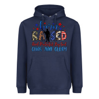 Navy born raised and protected by god guns and glory Heavyweight Hoodie - JahusDesignShop