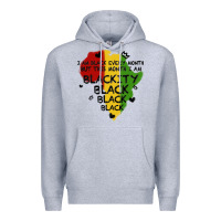 Heather Grey black black blackity Premium Hoodie - MaliasSmallBusiness
