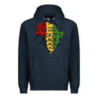 Navy black black blackity Premium Hoodie - MaliasSmallBusiness