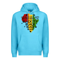 Ocean Blue black black blackity Premium Hoodie - MaliasSmallBusiness