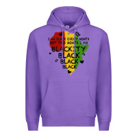 Purple black black blackity Premium Hoodie - MaliasSmallBusiness