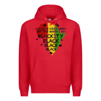 Red black black blackity Premium Hoodie - MaliasSmallBusiness