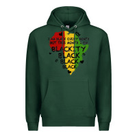 Sports Green black black blackity Premium Hoodie - MaliasSmallBusiness