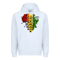 White black black blackity Premium Hoodie - MaliasSmallBusiness