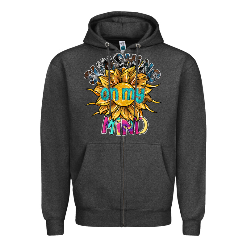 Sunshine On My Mind Zipper Hoodie by SublimationCraftShop | Teevron