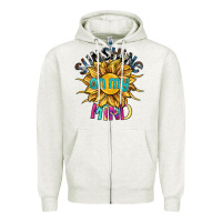 Oatmeal Heather sunshine on my mind Zipper Hoodie - SublimationCraftShop
