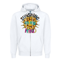 White sunshine on my mind Zipper Hoodie - SublimationCraftShop