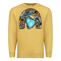 Antique Gold sunflower gemstone rainbow Premium Sweatshirt - JahusDesignShop