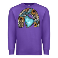 Purple sunflower gemstone rainbow Premium Sweatshirt - JahusDesignShop