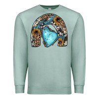 Seafoam sunflower gemstone rainbow Premium Sweatshirt - JahusDesignShop