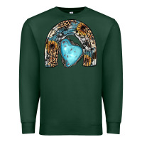 Sports Green sunflower gemstone rainbow Premium Sweatshirt - JahusDesignShop
