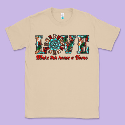 Love Make This House A Home Classic Tee Designed By Ranaportraitstore