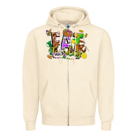 Sandshell fat tuesday Zipper Hoodie - FaDigitalArtStudio