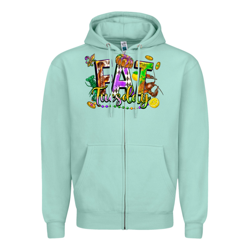 Fat Tuesday Zipper Hoodie by FaDigitalArtStudio | Teevron