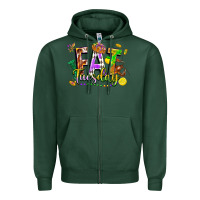 Sports Green fat tuesday Zipper Hoodie - FaDigitalArtStudio