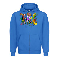 True Royal fat tuesday Zipper Hoodie - FaDigitalArtStudio