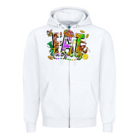 White fat tuesday Zipper Hoodie - FaDigitalArtStudio