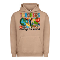 Pigment Burro teachers change the world Urban Hoodie - NancyCooperArtShop