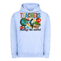 Pigment Grape Ice teachers change the world Urban Hoodie - NancyCooperArtShop