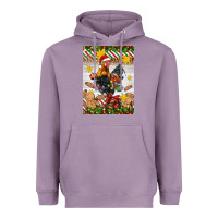 Lavender Christmas rooster Heavyweight Hoodie - Artiststas