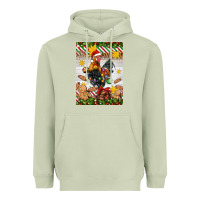Matcha Christmas rooster Heavyweight Hoodie - Artiststas