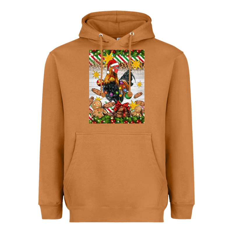 Christmas Rooster Heavyweight Hoodie by Artiststas | Teevron
