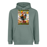 Sage Christmas rooster Heavyweight Hoodie - Artiststas