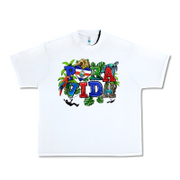 White pura vida costa rica Urban Heavy Tee - RanaPortraitStore