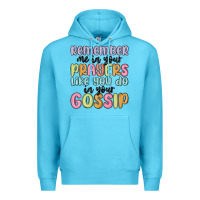 Ocean Blue remember me in your prayers like you do in your go Premium Hoodie - MaliasSmallBusiness