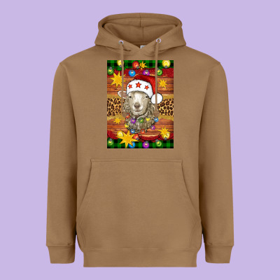 Christmas Sheep Air Freshener Heavyweight Hoodie Designed By Artiststas