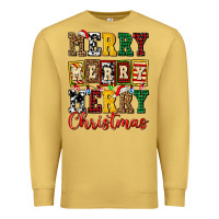 Antique Gold merry merry merry christmas ado Premium Sweatshirt - AdoDesignShop