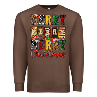 Chestnut merry merry merry christmas ado Premium Sweatshirt - AdoDesignShop