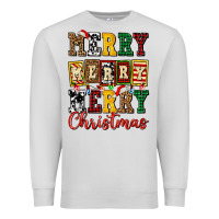 Dove Grey merry merry merry christmas ado Premium Sweatshirt - AdoDesignShop
