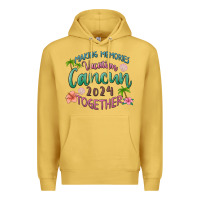 Antique Gold making memories vacation cancun 2024 together Premium Hoodie - MaliasSmallBusiness