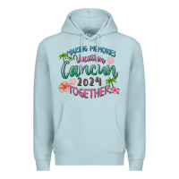 Blue Mist making memories vacation cancun 2024 together Premium Hoodie - MaliasSmallBusiness
