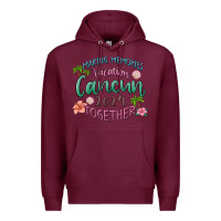 Burgundy making memories vacation cancun 2024 together Premium Hoodie - MaliasSmallBusiness