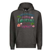 Charcoal Heather making memories vacation cancun 2024 together Premium Hoodie - MaliasSmallBusiness