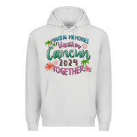 Dove Grey making memories vacation cancun 2024 together Premium Hoodie - MaliasSmallBusiness
