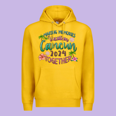 Making Memories Vacation Cancun 2024 Together Premium Hoodie Designed By Maliassmallbusiness