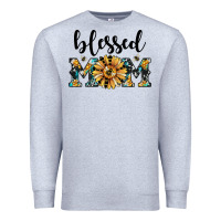 Heather Grey blessed mom Premium Sweatshirt - JahusDesignShop