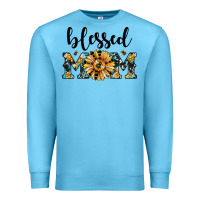 Ocean Blue blessed mom Premium Sweatshirt - JahusDesignShop
