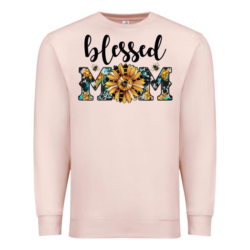 Blessed Mom Premium Sweatshirt by JahusDesignShop | Teevron